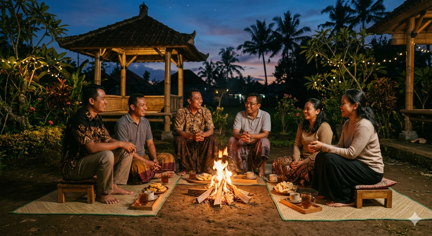 Menjamu tamu di rumah